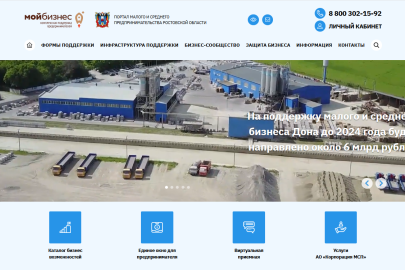 Новый Портал малого и среднего предпринимательства Ростовской области: делаем ставки на лаконичность и минимализм