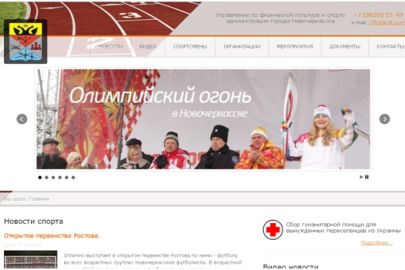 Обновление официального сайта Управления по физической культуре и спорту Администрации города Новочеркасска